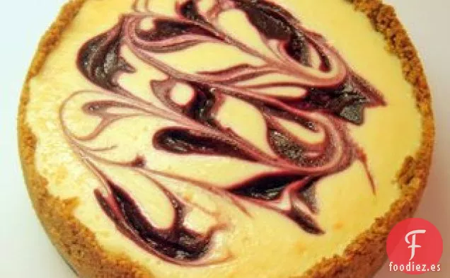Tarta De Queso De Moras De Chocolate Blanco Con Salsa De Moras