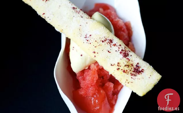 Posset de Naranja Sanguina; Granizado de Naranja Sanguina