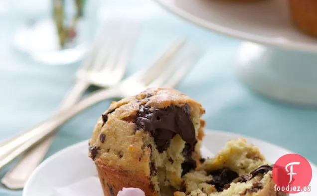 Receta de Muffins de Chocolate con Trozos de Naranja Sanguina