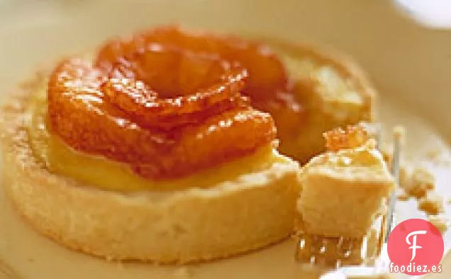 Tartas De Arroz Con Leche Con Naranjas Sanguinas