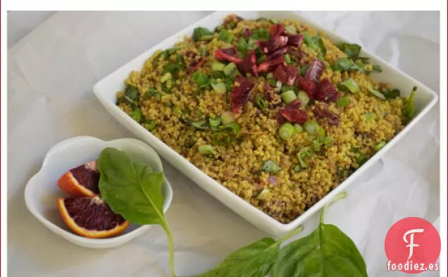 Quinua Con Naranja Sanguina Y Albahaca