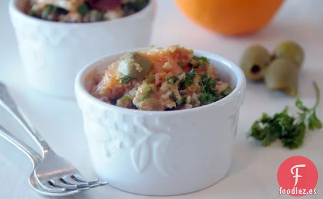 Mijo Tabouli Con Cara Cara Naranjas Y Aceitunas Verdes