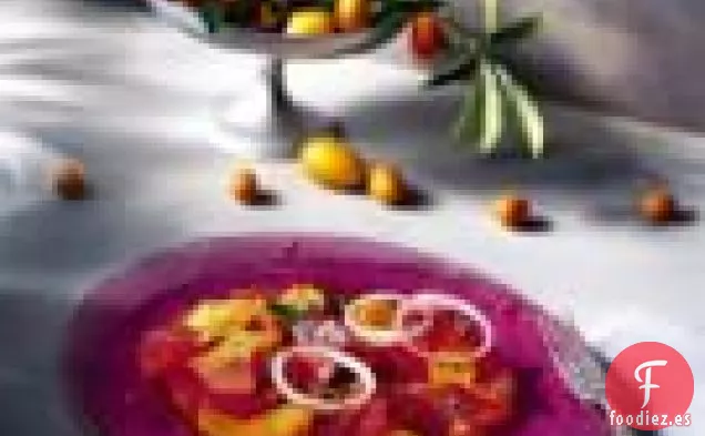 Ensalada De Cítricos Con Menta Y Cebollas Rojas
