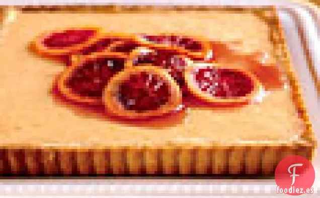 Tarta de Naranja Fresca con Corteza de Avellana