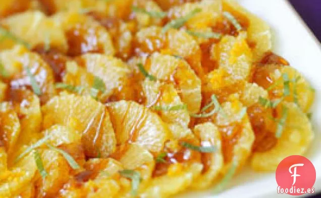 Naranjas Frescas Con Caramelo y Jengibre