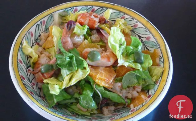 Ensalada De Cítricos Con Vinagreta De Frijoles De Vainilla y Pimienta Negra