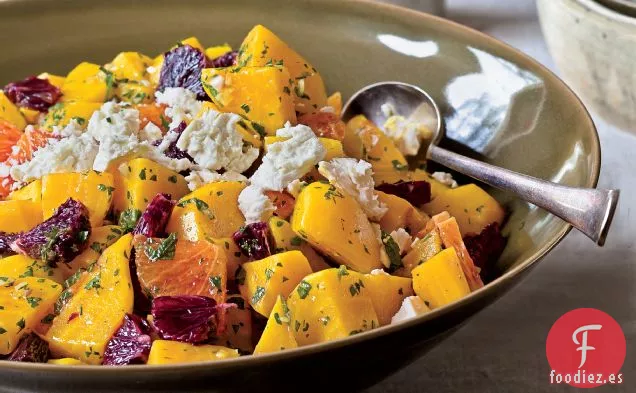 Ensalada de Remolacha y Naranja Sanguina con Menta