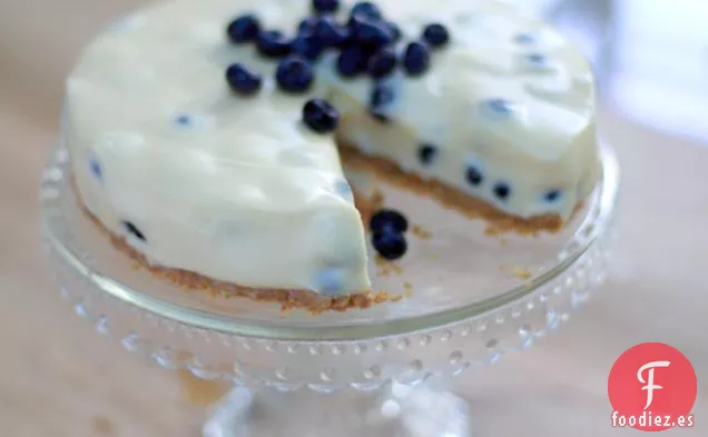 Tarta De Queso De Arándanos Y Chocolate Blanco