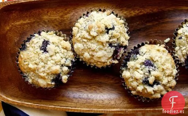 Muffins de Semillas de Amapola de Arándanos y Limón