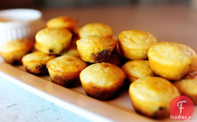 Mini Muffins de Maíz con Arándanos