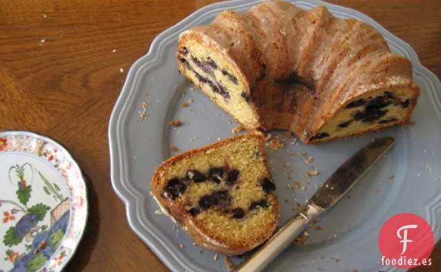 Pastel de Café con Arándanos