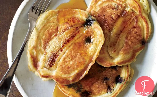 Tortitas de Arándano y Plátano