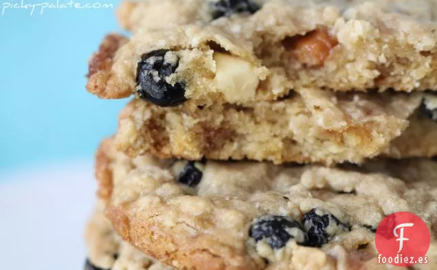 Galletas De Avena Con Arándanos, Caramelo Y Chocolate Blanco