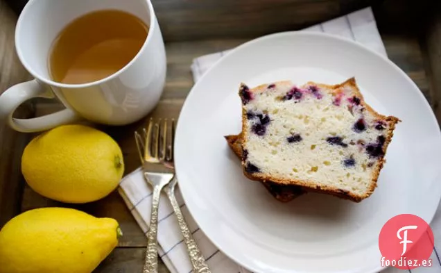 Pastel de Té de Arándanos y Limón