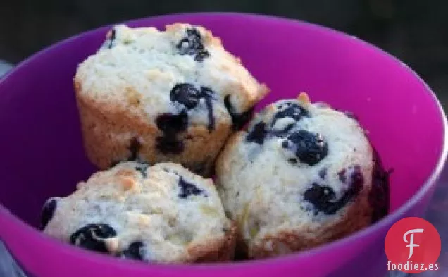 Muffins de arándano y plátano