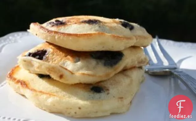 Tortitas de Suero de Mantequilla de Arándanos