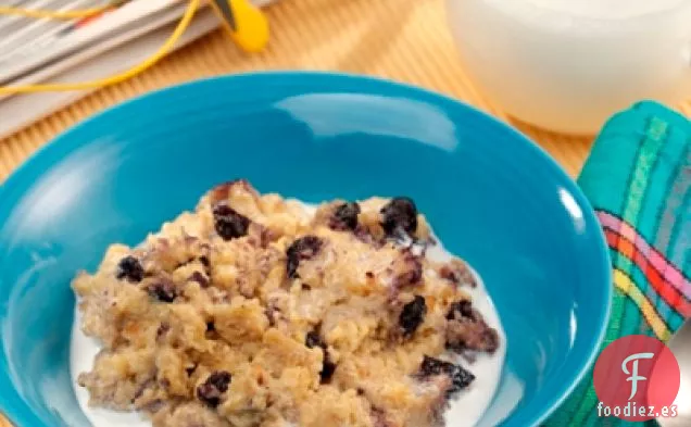 Harina de avena Horneada con arándanos y limón