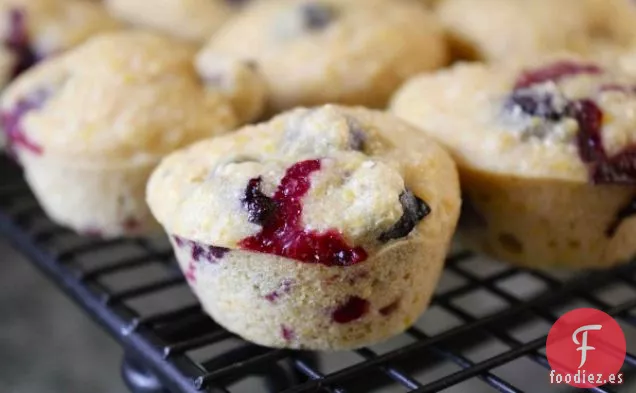 Receta de Muffins de Maíz con Arándanos