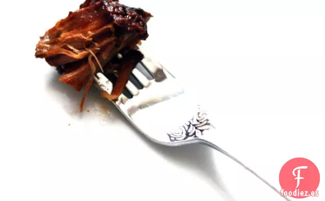 Costillas de Cerdo Balsámicas de Cocción Lenta con arándanos