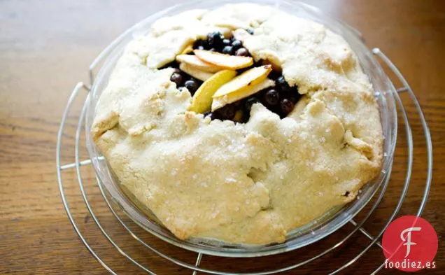 Galette De Melocotón Y Arándanos