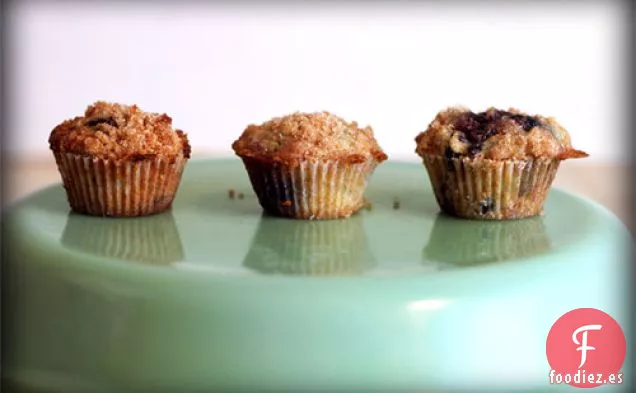 Muffins De Arándanos Con Cobertura Crujiente De Canela