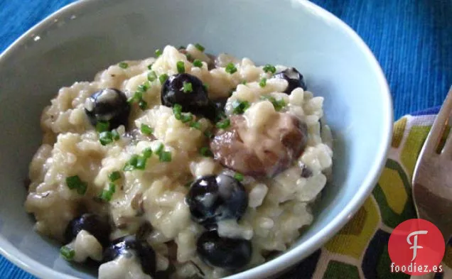 Risotto Del Bosco (risotto Del Bosque Con Arándanos y Papilla