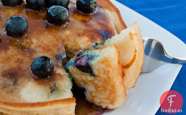 Tortitas de Plátano y Arándanos