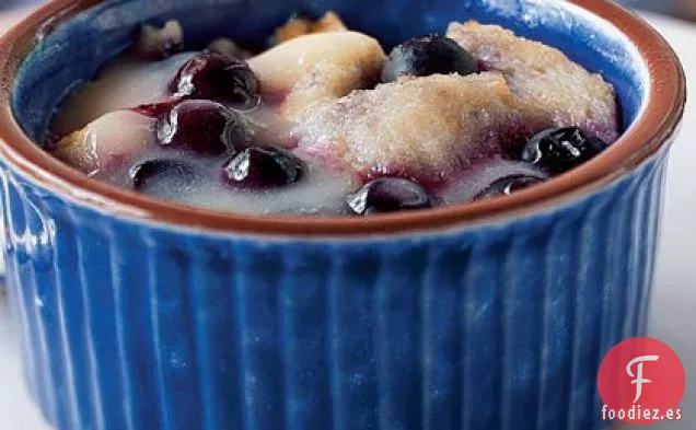 Budines de Pan de Arándanos con Cuajada de Limón