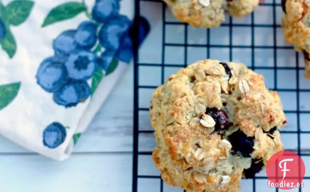 Bollos de Avena con Arándanos Saludables