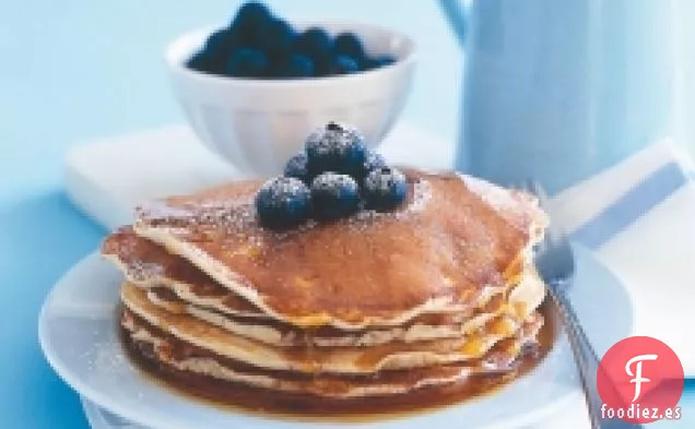 Tortitas De Arándanos Con Jarabe De Arce