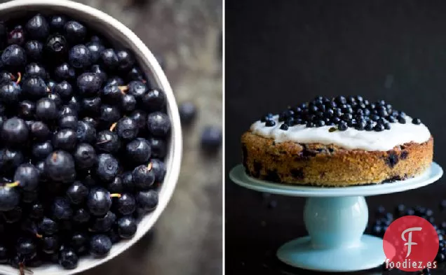 Tarta de Arándanos, Limón, Semillas de Amapola y Almendras