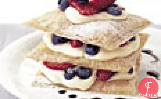 Napoleones de Fresa y Arándanos