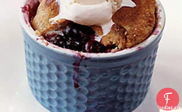 Tarta de Arándanos con Helado de Crema Agria
