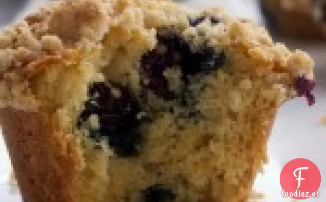 Muffins de Miga de Arándanos