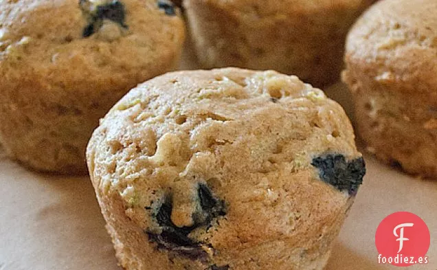 Muffins de Calabacín de Arándanos