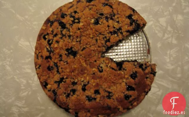 Pastel de Café Streusel de Arándanos