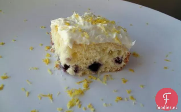 Pastel de Café con Arándanos y Limón