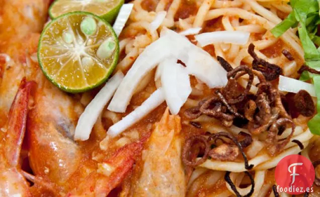 Mee Udang (Fideos de langostinos malayos)