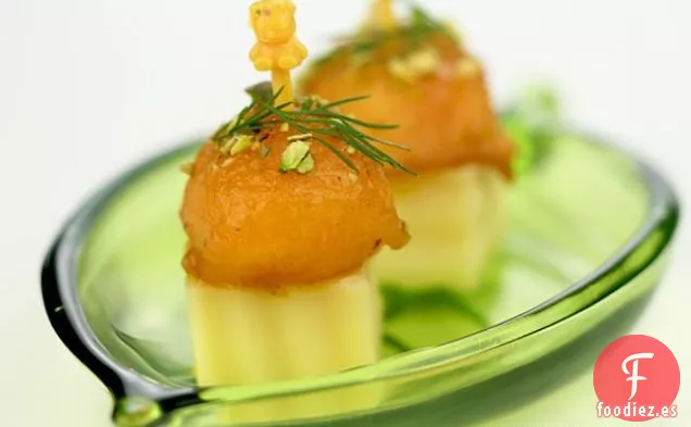 Receta De Aperitivo De Melón Y Queso