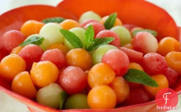 Refrescante Mezcla De Melón Con Sorbete