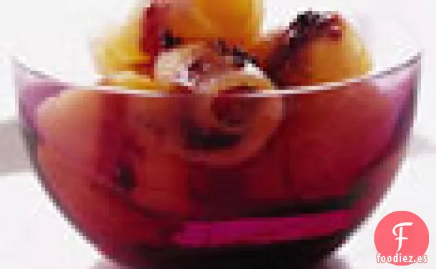 Rizos de Melón con Vino Especiado