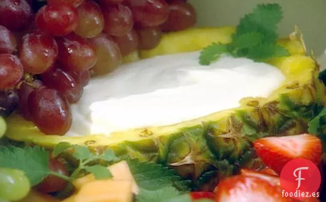 Bandeja de Frutas con Salsa de Frutas