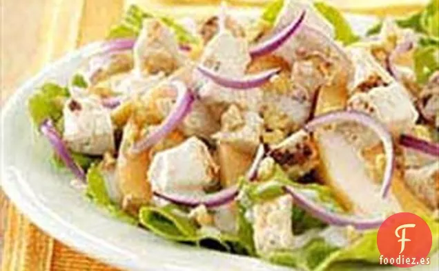 Ensalada de Pollo y Melón con Aderezo de Yogur
