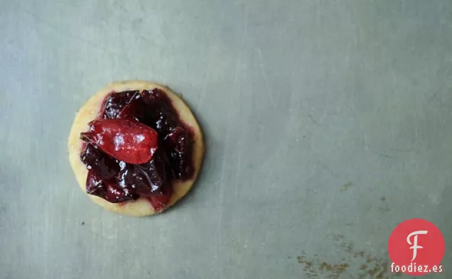 Mermelada De Cereza Con Pan De mantequilla De Limón y pimienta