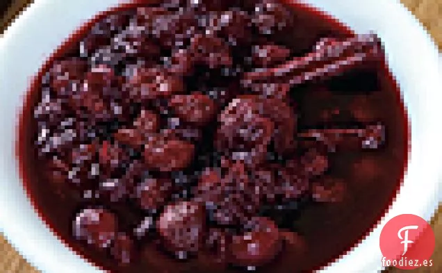 Compota de Arándanos y Cerezas Ácidas