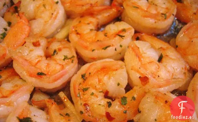 Camarones Cocidos en Sartén