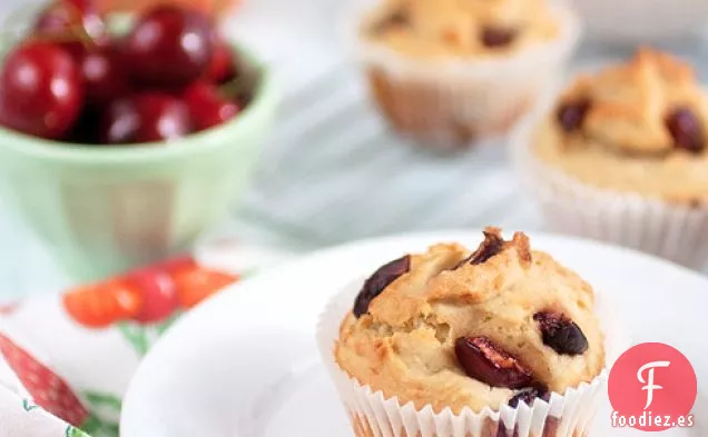 Receta de Muffins de Cereza y Almendras sin gluten