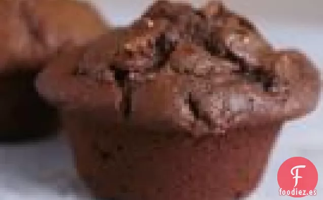 Muffins secos de Cereza y chocolate