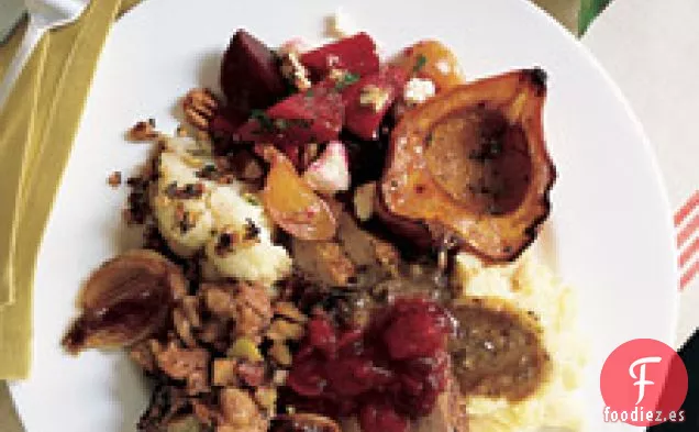 Salsa De Arándanos Con Cerezas Secas
