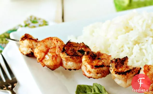 Camarones a La Parrilla Marinados